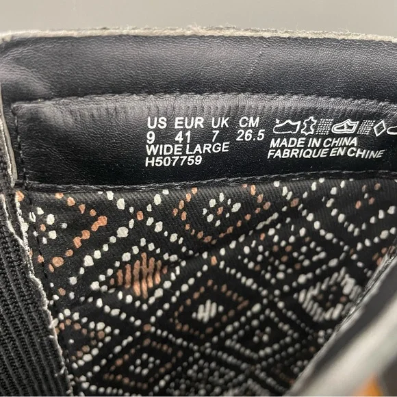 Hush puppies riding boots knee high black leather woman’s 9 wide - Picture 5 of 7